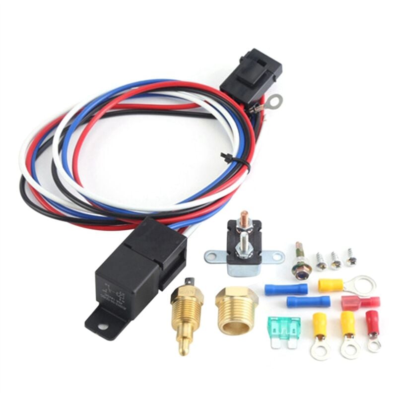 Image of Auto Lüfter Thermostat Schalter Sensor Relais Harness Kit 12v Automotive Zubehör