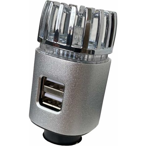 Auto-Luftreiniger – Dual-USB-Ionisator (Mattsilber)
