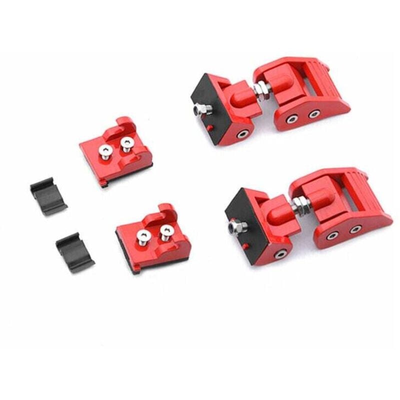 Image of Serratura cofano motore auto, serratura cofano per Jeep Wrangler JK JKU 2007-2017, rosso