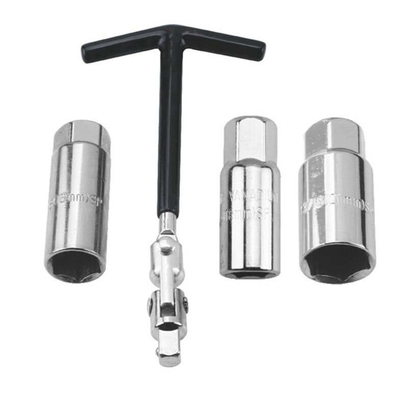 Image of Auto Motorrad Reparatur Tool Kit Zündkerze Entfernung Steckschlüssel 16Mm /18Mm/21MmT-Griff