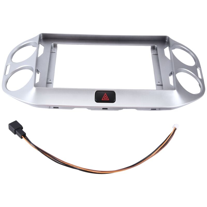 Image of Tlily - Auto Multimedia Rahmen Auto Radio Audio Rahmen Panel Blenden für vw Tiguan 2010-2017