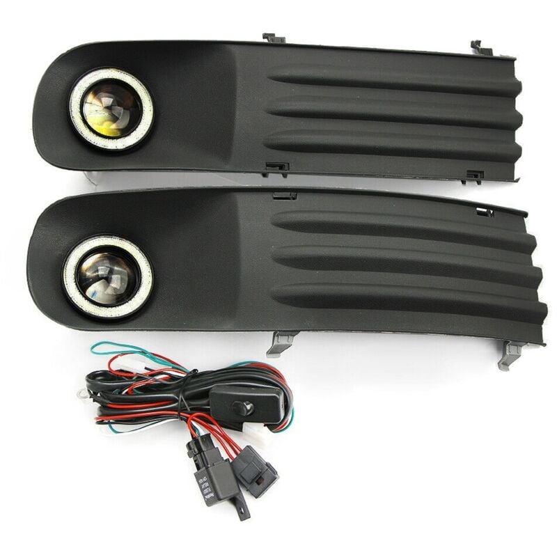 Image of Tlily - Auto Nebel Lichter Lampen Angel Eye Gitter + Harness Für Transporter T5 T28 T30 2003-2009