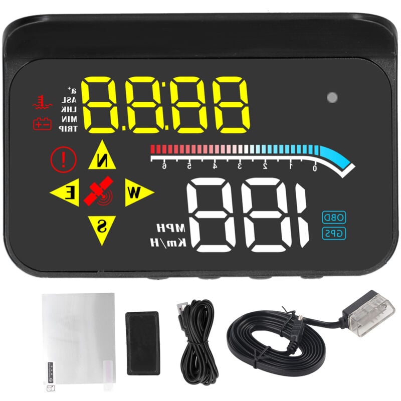 Image of Auto OBD2 + gps -System hud Display Digital Car Speed ​​Projector Universal
