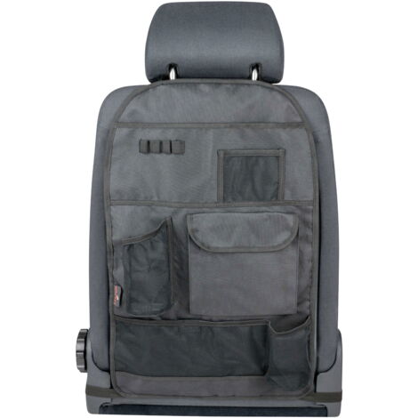 Auto-Organizer Multibag, Rückenlehnenschutz mit Taschen 64x40 cm schwarz