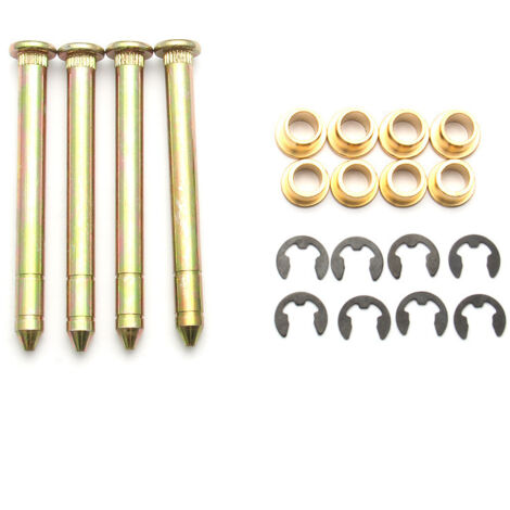 Auto Parts Türscharnier-Reparatursatz, Vordertür LKW SUV für Ford Türscharniere, 4x Türscharniere, 8x Buchsen und Ring Clips