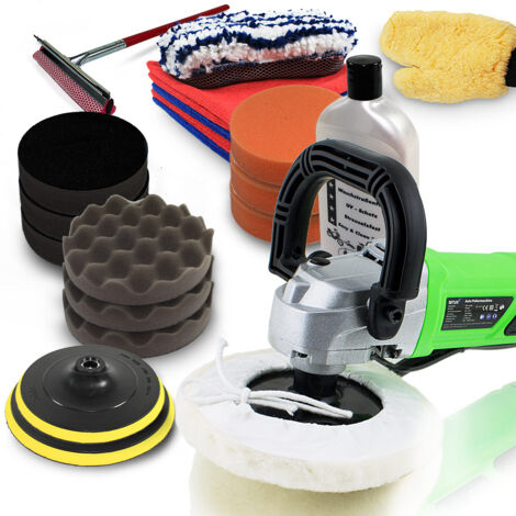 Profi Poliermaschine Polierer Schleifmaschine 1200 Watt 0-3000U//Min+Set