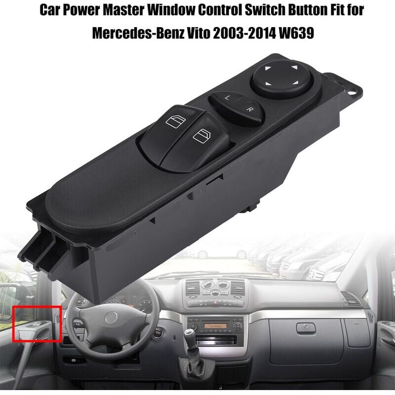 Image of Auto Power Master Fenster Control Schalter Taste Fit Für Mercedes Benz Vito 2003-2014 W639