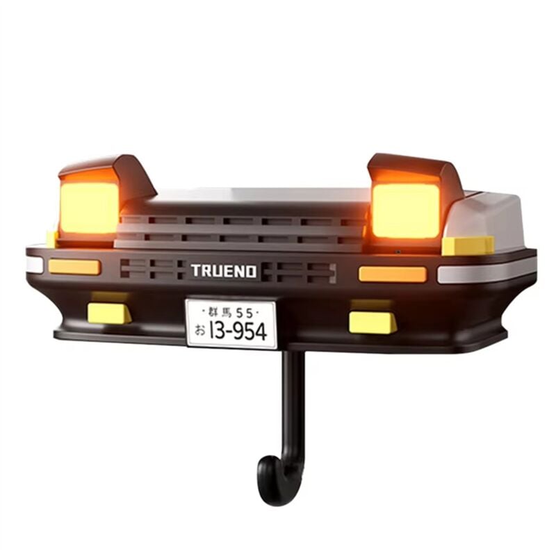 Image of Auto Schlüssel Halter Decor Wand-Montiert Haken Scheinwerfer für Enthusiasten Geschenke Schwarz