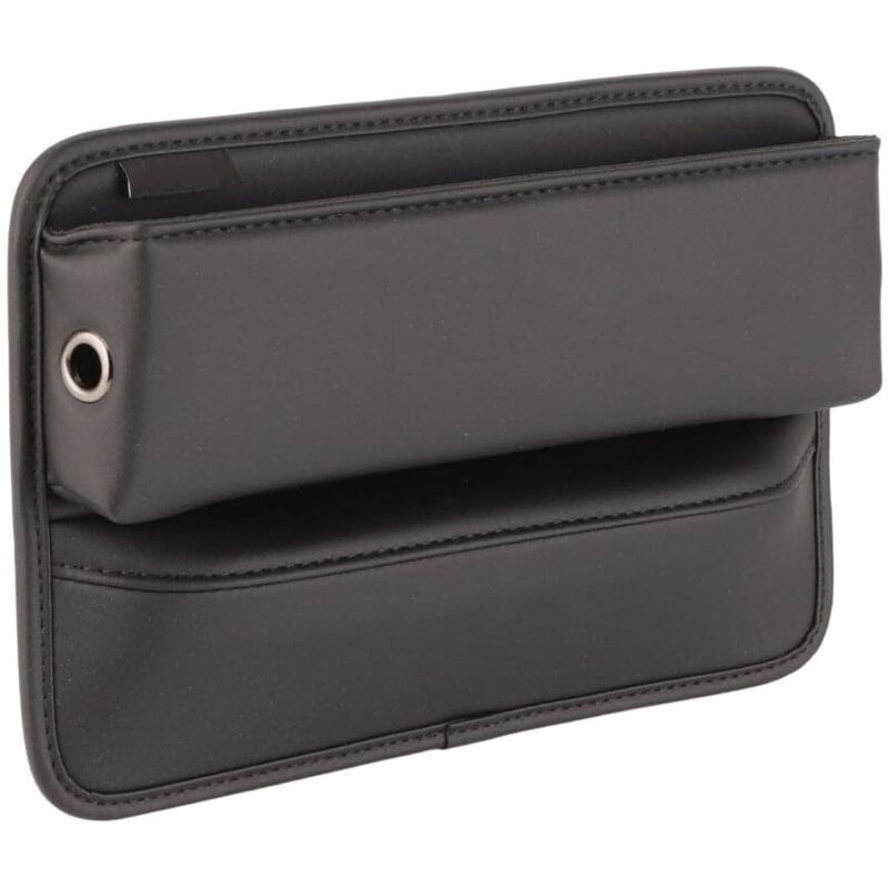 Auto Seat Gap Organisateur,Boîte de Rangement Espaces Siège Voiture Boîte en Cuir PU D'auto Car Organizer Latérale Multifonction Soleil Anti Fuite