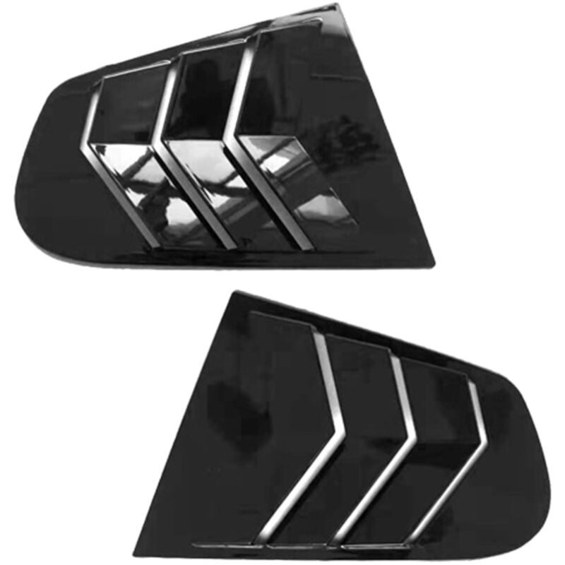 Image of Auto Seite Fenster Jalousie Scoop Abdeckung Vent Carbon Stil Spoiler Dekorative für 2009-2018