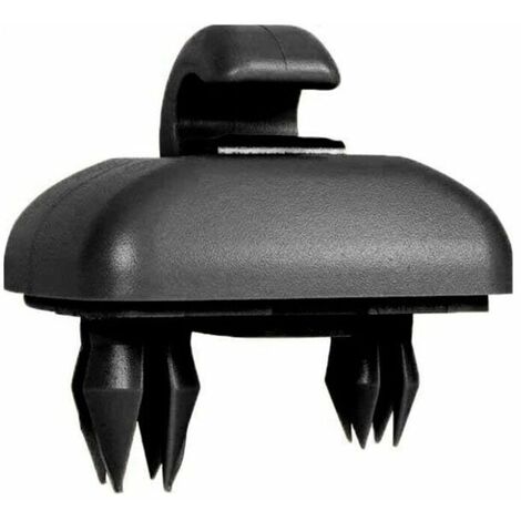 Auto Sonnenblende Clip Hakenhalter Ersatz für Audi A1 A3 A4 A5 Q3 Q5 (8E0 857 562) A7 B6 B7 B8 S4 S5, Schwarz