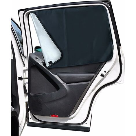 Auto-Sonnenschutz, Baby-Auto-Sonnenschutz-Vorhang mit Magneten, reflektiert und absorbiert UV- und Sonnenlicht, hintere Seitenscheibe, 2 Stück