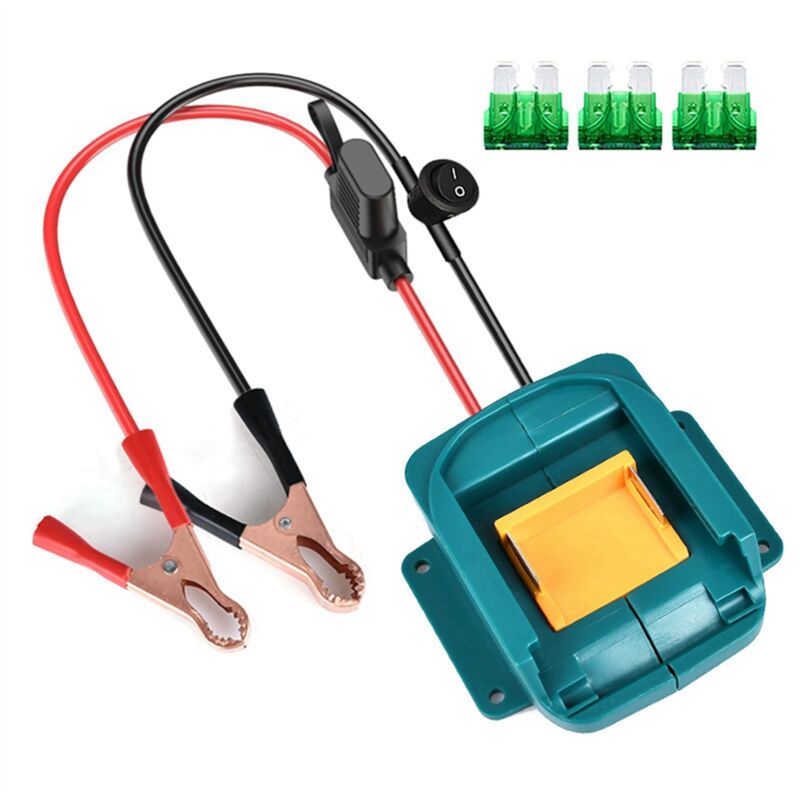 Image of Auto-Starthilfekabel für Makita18V Li-Ionen-Batterien Autozubehör Adapter Kompressor