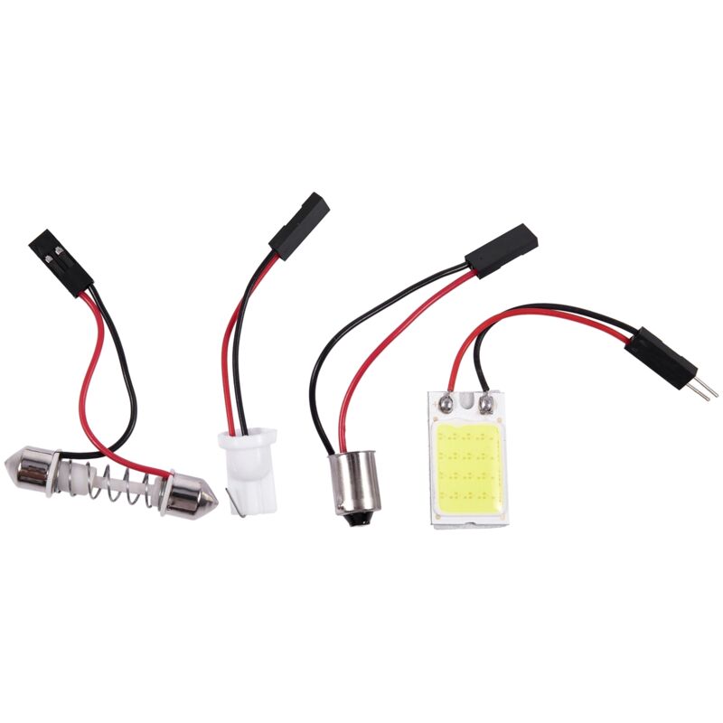 Image of Auto Super 18 cob LED-Gluehlampe-Panel + T10 Girlande-Adapter