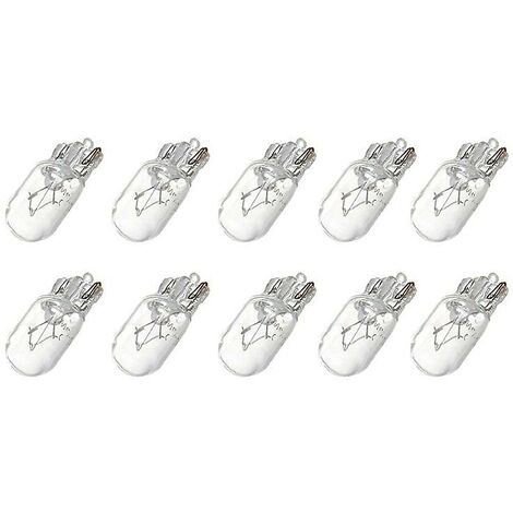 Auto T10 12 V 5 W 168 194 W5 W Halogen-Glühbirne, Instrumentenanzeige, Armaturenbrett-Lampe, Leselampen, 10 Stück