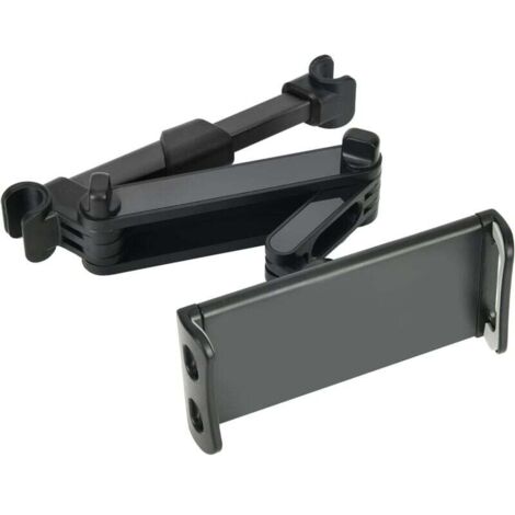 Auto-Tablet-Halterung – Erweiterbare Tablet-Halterung für die Autositzlehne für iPad/Samsung Galaxy Tabs/Amazon Kindle Fire HD und andere Geräte (Schwarz) (Schwarz)——