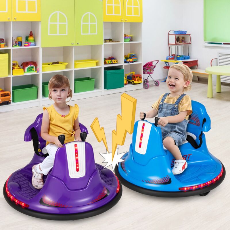 Maisonchic - Auto-Tamponneuse Electrique 360° pour Enfants Télécommande 2.4G Contours Anti-Chocs pour Garçon et Fille 3-8 Ans Violet CW6797 design in