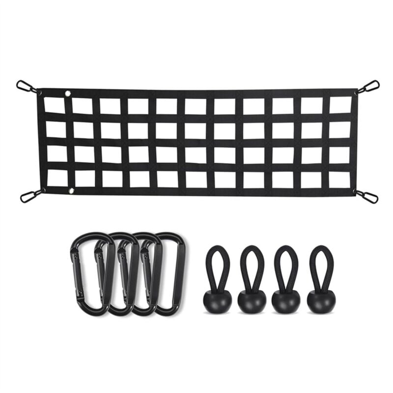 Image of Auto Trunk Organizer Net Schutz Pickup Truck Bett Fracht Mesh Lagerung Netting Teiler Zubehör