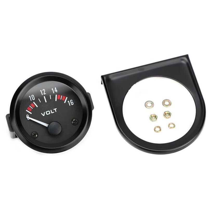 Image of Alovez - Auto Universal 12V Voltmeter 52mm/2in Spannungsmesser Messgert 8-16V BX100007