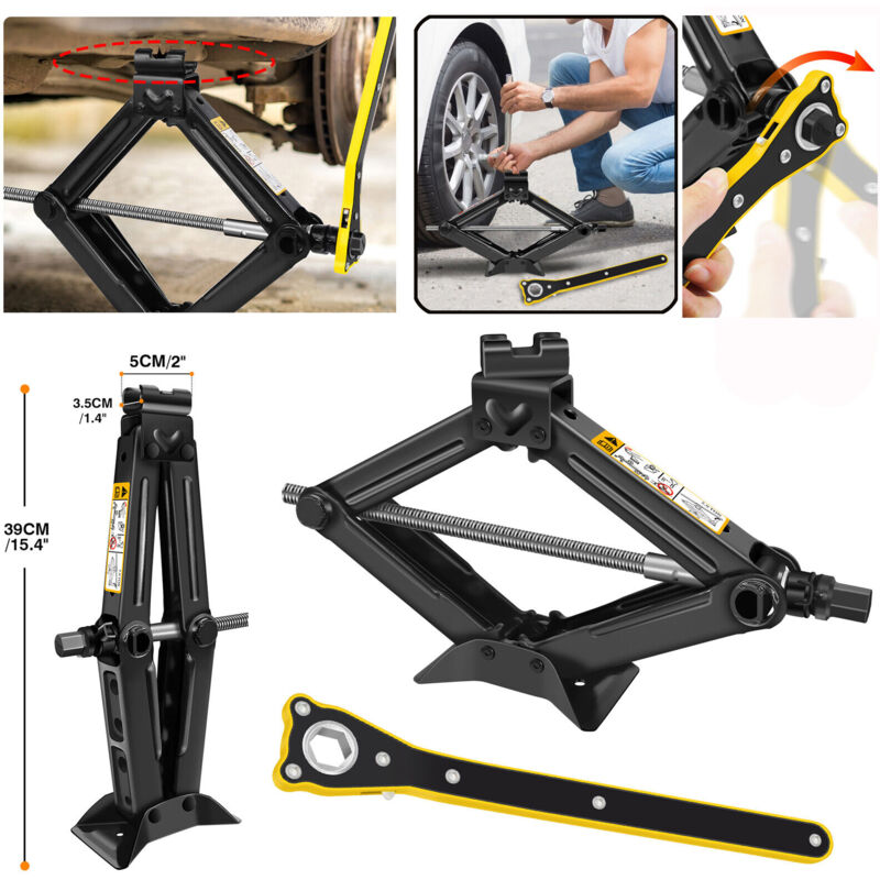 Image of Auto Wagenheber Scherenwagenheber Car Lift mit Handkurbel Für PKW/SUV/MPV 2000kg