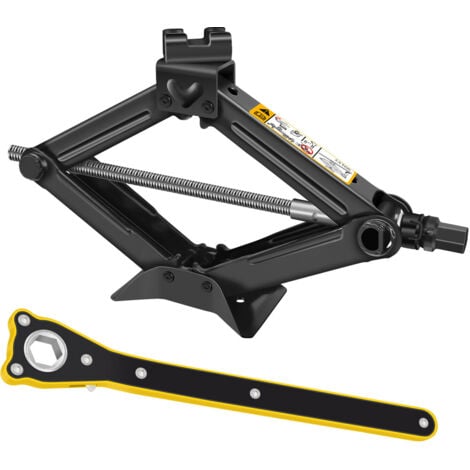 DAYPLUS Auto Wagenheber Scherenwagenheber Lift mit Handkurbel Für PKW/SUV/MPV 2000kg 2T