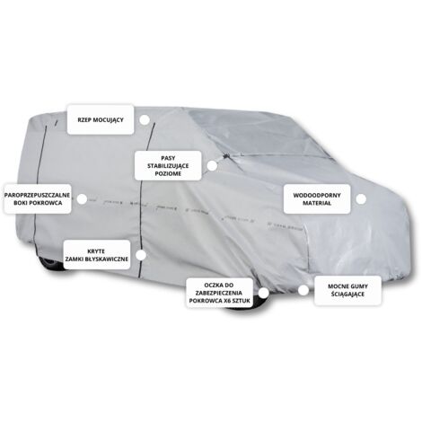 Autoabdeckung VAN XL 510-540 Autoplane Exklusiv SOFT Gurte