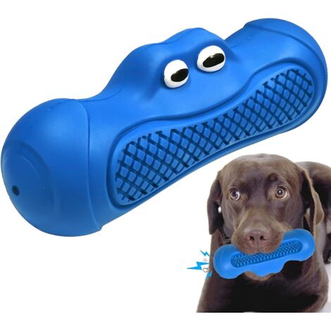 autoau Jouet Pour Chien(bleu), Jouet Chien Indestructible En Caoutchouc, Grinant Jouets Pour Chiens Jouet Interactif Chien Robuste Pour Les Chewer