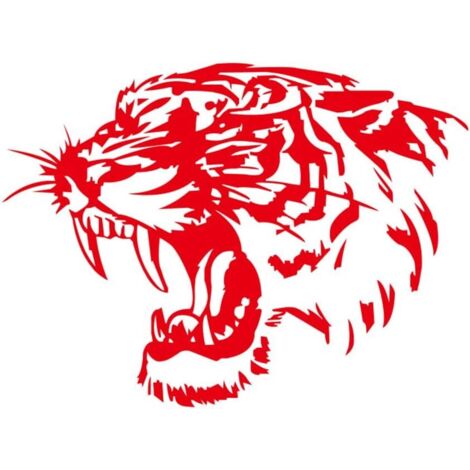 Autoaufkleber, Tigerkopf-Aufkleber für die Motorhaube, Autoaufkleber nach Maß