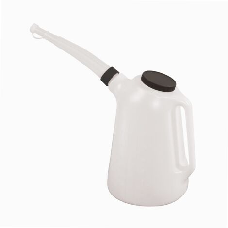 Autobest – Broc de transport 5L en plastique souple – Bec-verseur amovible et gradué – Pour remplissage de carburant non alimentaire