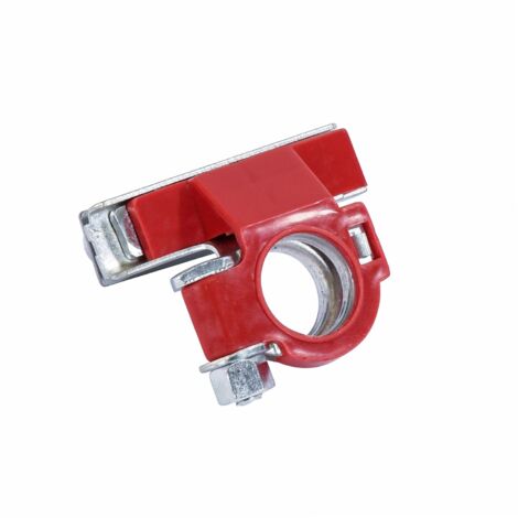 Autobest – Cosse électrique double positive – Connexions M8 + M6 – Tension 12/24V – Capot de protection rouge pour véhicules auto-moto