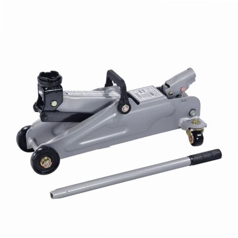 Autobest – Cric hydraulique roulant 1,5T – Hauteur de levage 14 à 33 cm – Roulette arrière pivotante 360° – Poids 8,25 kg