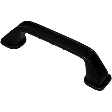 Autobest – Poignée de tirage en métal caoutchouc – Entraxe 16 cm – Fixation par vis ou colle – Dimensions 50 x 190 x 30 mm