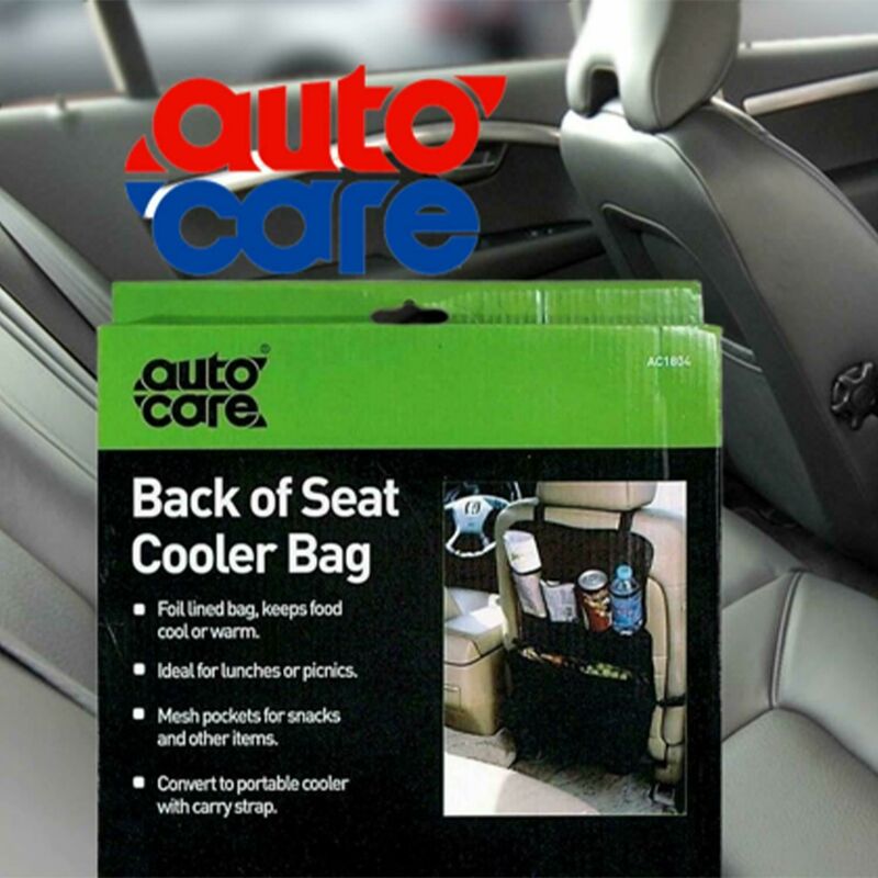 AutoCare Car Back Seat Cooler Bag Organiser Storage Multi Pocket Travel Tidy