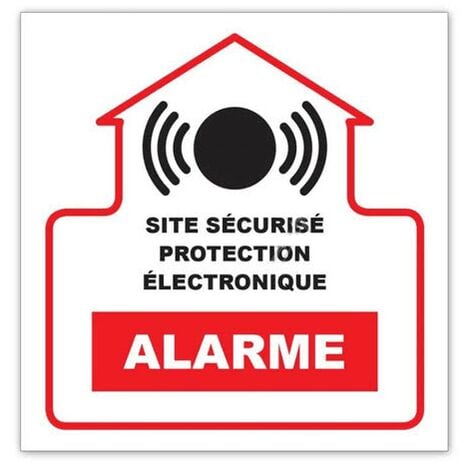 Autocollant Alarme 10 X 10 Cm G273944 Pour ALARME