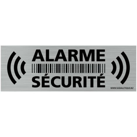 Autocollant Alarme Maison. 24/24 Système électronique.