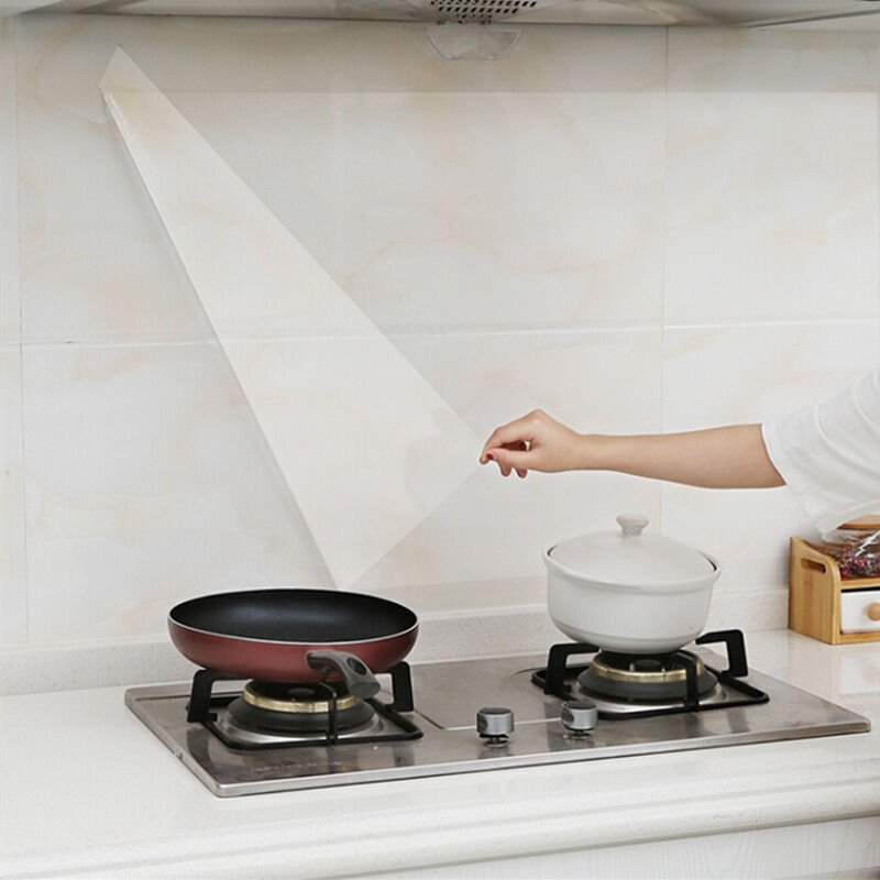 Autocollant de cuisine résistant à l'huile, étanche, film autocollant pour cuisine, papier peint résistant à la chaleur, résistant à l'huile pour