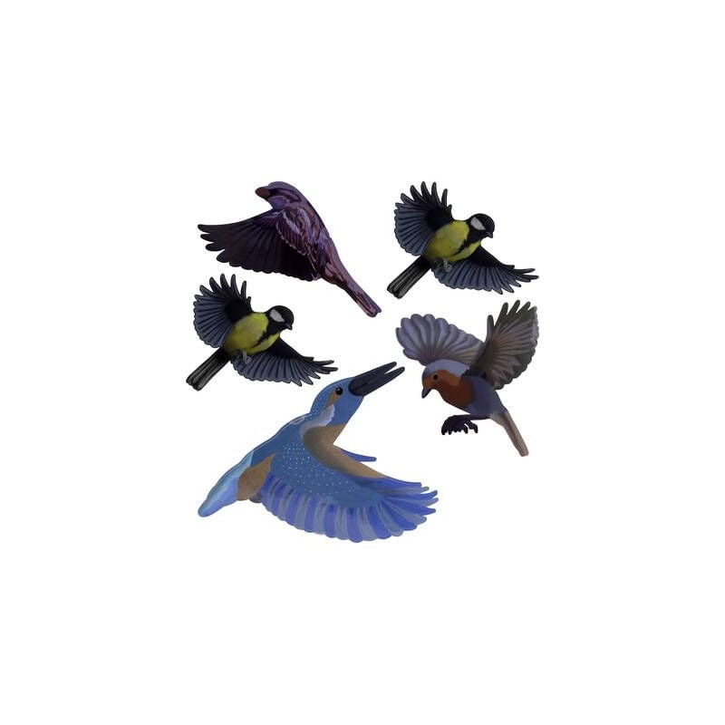 Gardigo - autocollant de fenêtre doiseau stickers native birds type de fonctions effet dissuasif 1 pc(s) 60086