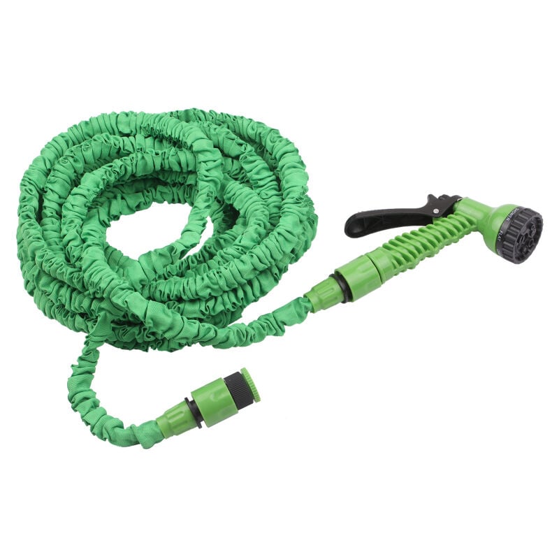 Benobby Kids - Tuyau d'arrosage extensible 3 fois 46 m, 150 pi, anti-fuite, télescopique, haute pression, flexible, avec buse de pulvérisation 7