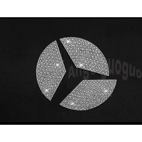 Autocollant décoratif Angelguoguo pour logo arrière de voiture Mercedes-Benz Classe C W205 (2015-2018) (Ne convient pas aux autres voitures)