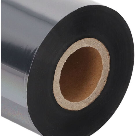 Autocollant d'étiquette de ruban de transfert thermique, accessoire d'impression de codes à barres pour imprimante 110mm x 300m/4,33 pouces x 984,25 pieds