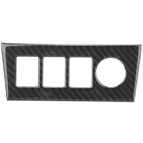 Autocollant en Fiber de Carbone pour Console Centrale, Allume-cigare, Revêtement D'habillage, Accessoires D'intérieur de Voiture pour 06-12