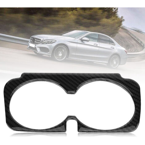 Autocollant fibre de carbone pour porte-gobelet Mercedes Classe C W205 C180 GLC, style classique