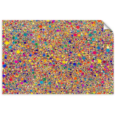 Autocollant Film Feuilles vertes dans une niche 3D 45x30