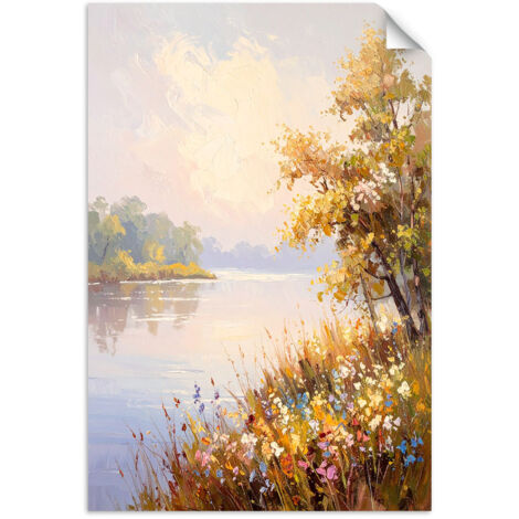 Autocollant Film Paysage Rivière Arbres Nature 80x120