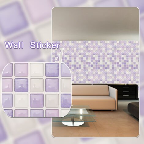 Autocollant Mural 3D Carrelage Adhésif Décoratif pour Cuisine Salle de Bain yjc0006