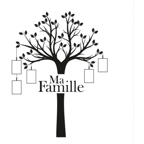 Autocollant mural arbre ma famille