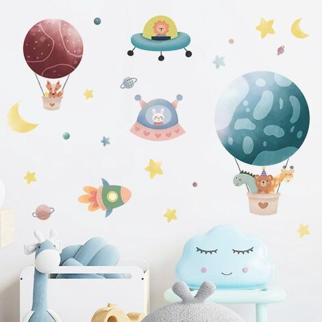 autocollant Mural De Dcoration De Chambre D'enfant, Autocollant Mural De Dessin Anim, Poster D'art Mural, Autocollant D'art  Dcoller Et  Coller Po