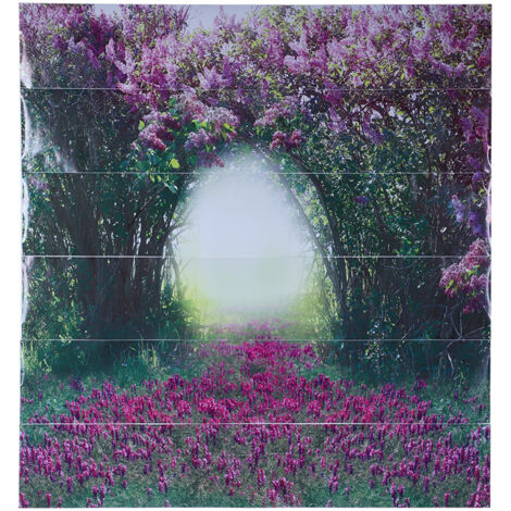 Autocollant mural fleur violette 3D, déco adhésive pour escalier, papier peint décoratif amovible