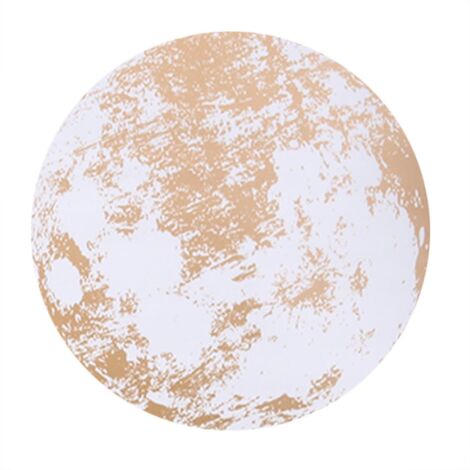 Autocollant mural lune dorée avec motif phases lunaires, décoration murale chambre et salon, sticker déco maison
