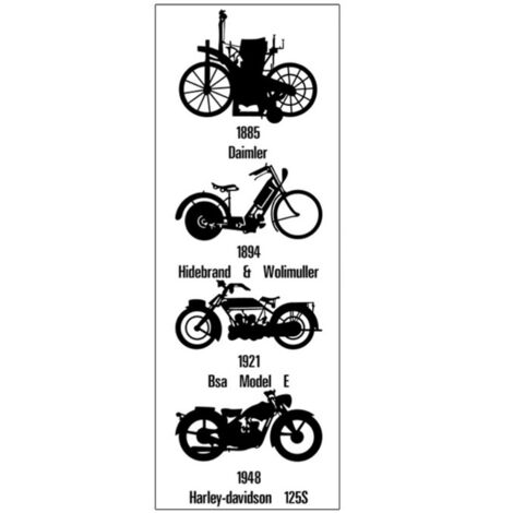 Autocollant mural moto et vélo pour décoration salon chambre, fond décoratif